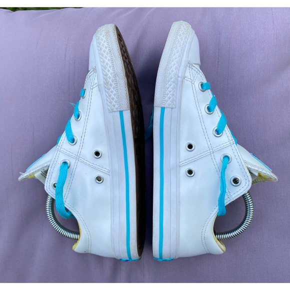 EUC Converse AS Madison Ox White/Lemon Haze Egg Sneaker US Youth Sz 2  656091C - Picture 6 of 9